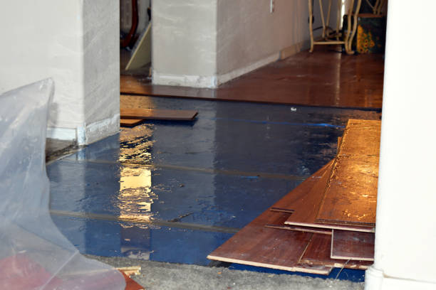 Professional Flood Damage Restoration technician working in Leon, VA